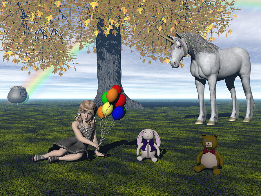 I Believe in Unicorns Digital Art by Michele Wilson