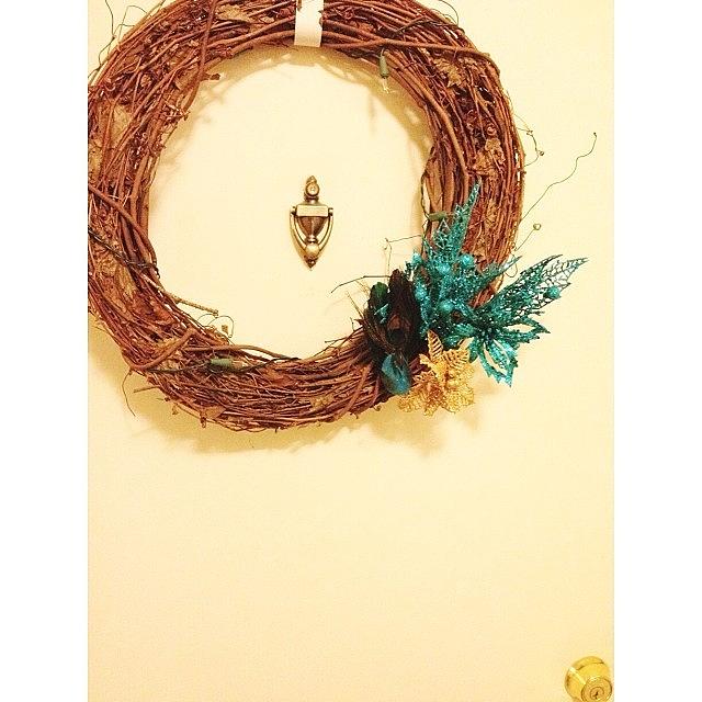Diy Photograph - I Decorated A Wreath! It Lights Up But by Stephanie Johnson