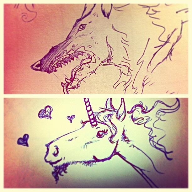 I Dont Always Doodle Wolves And Photograph by Amber Greeson