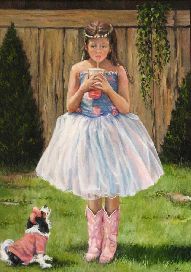 I Dressed Myself Painting by Donna Tucker