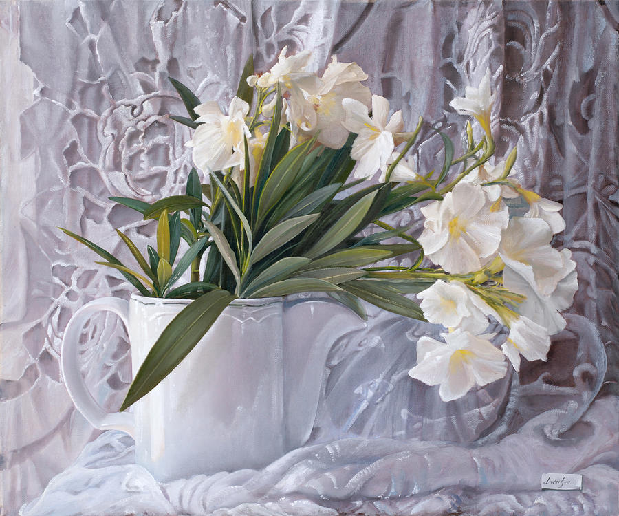 Still Life Painting - i fiori di Fatima by Danka Weitzen
