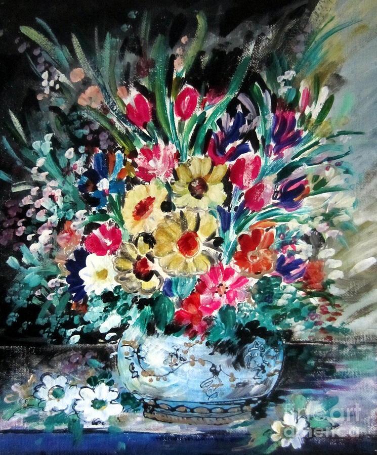 I Fiori ed il Vaso Painting by Roberto Gagliardi