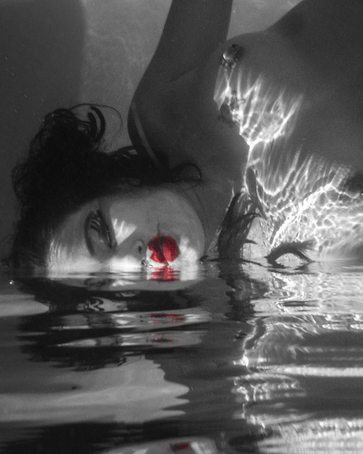 I float on red Photograph by Scott Campbell