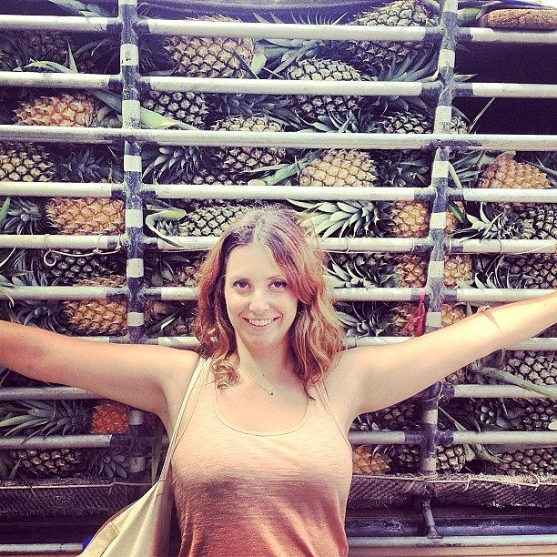 Pineapple Photograph - I Found A Truck Of #pineapples In by Nadia S