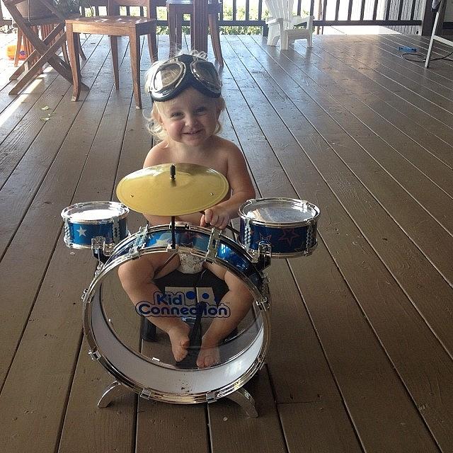Iration Photograph - I Got My Niece This Mini Drum Set For by Iration Iration