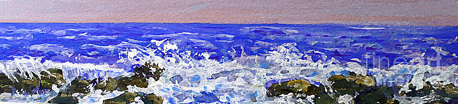 I Gottah See Waves Painting by Rita Brown