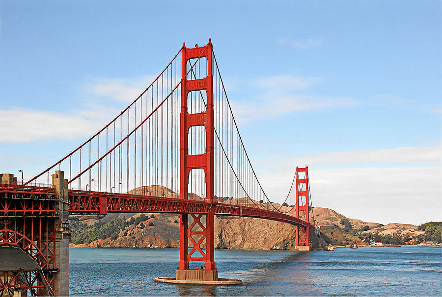 I guard the California shore - Golden Gate Bridge San Francisco CA Photograph by Alexandra Till