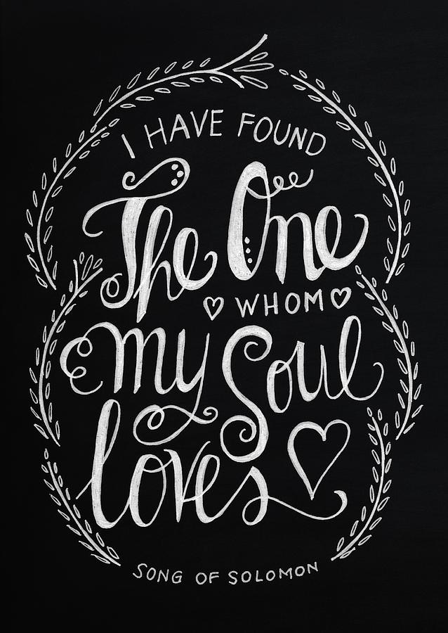Wedding Sign Drawing - I have found the one whom my soul loves by Grace Grace