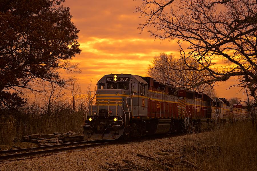 I hear the Train A Comin Digital Art by Bonfire Photography