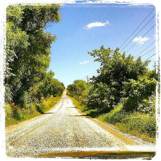 Summer Photograph - I Just Love Gravel Roads ♡♡ by Heather Banker