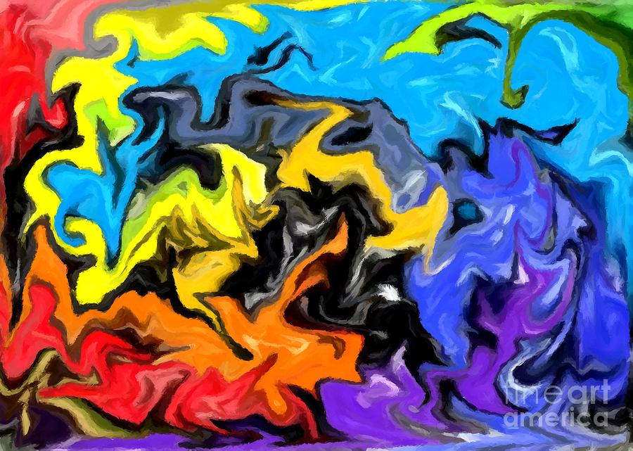 Abstract Digital Art - I like it 2 by Chris Butler