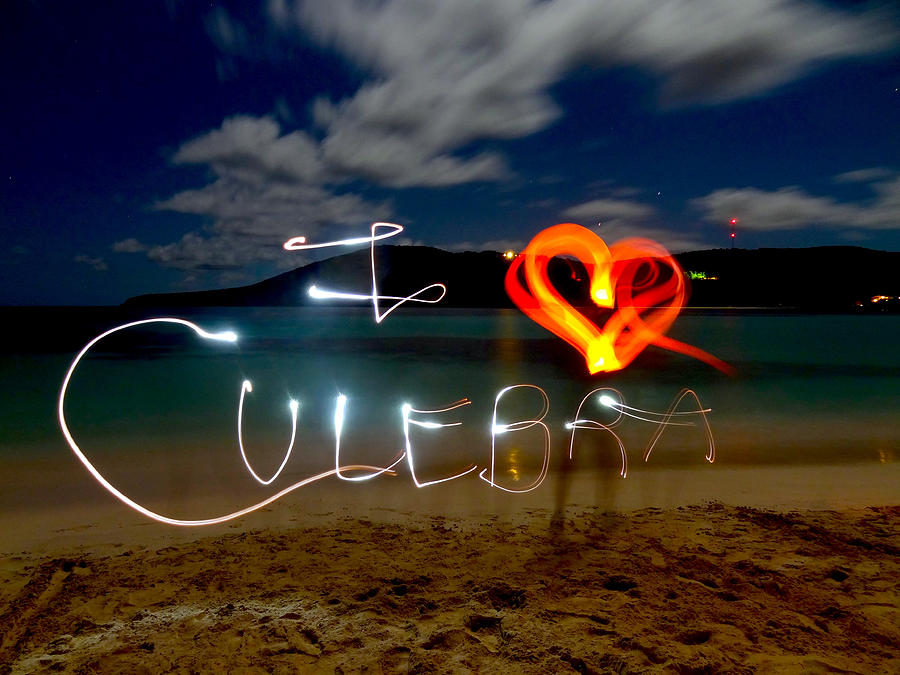 Beach Photograph - I love culebra by Motion Me