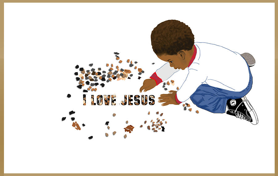 I Love Jesus Digital Art by Lee McCormick