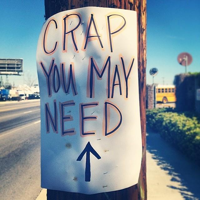 Sign Photograph - I Love #losangeles. #signs #funny #lol by Mychal Clements