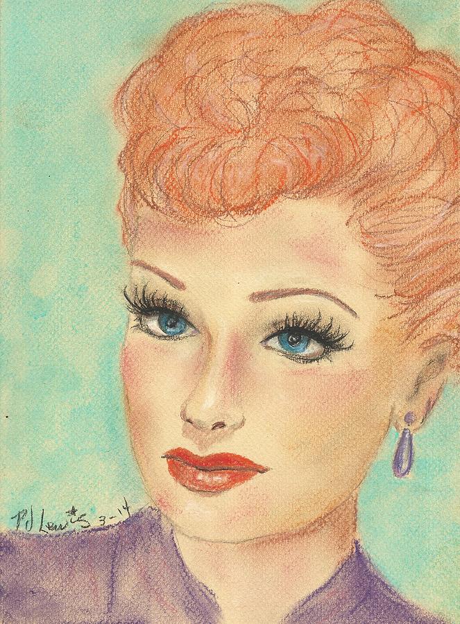 I Love Lucy Drawing by PJ Lewis