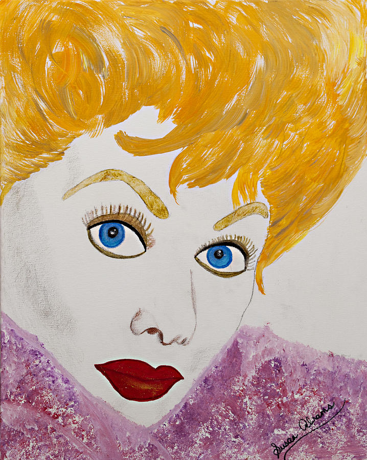 Lucille Ball Painting - I love Lucy by Susan Abrams