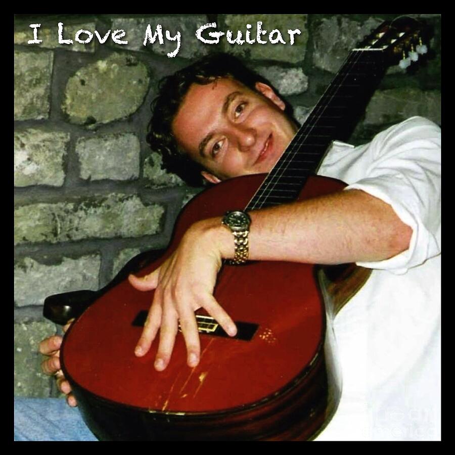 I Love My Guitar Series 1 Photograph by Joan-Violet Stretch
