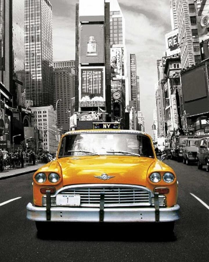New York City Painting - I LOVE NYC - New York Taxi  by Krystal M