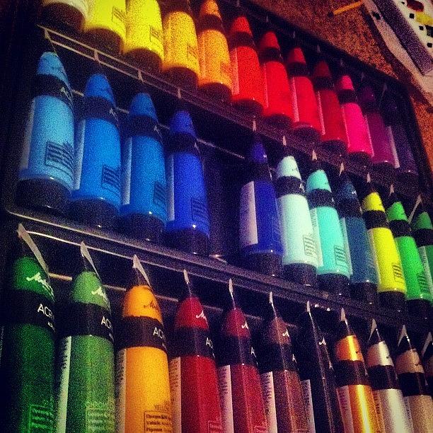 Rainbow Photograph - I Love Painting <3 #paint #love by Brittany B