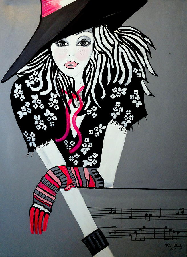 I Love Rock And Roll Painting by Nora Shepley