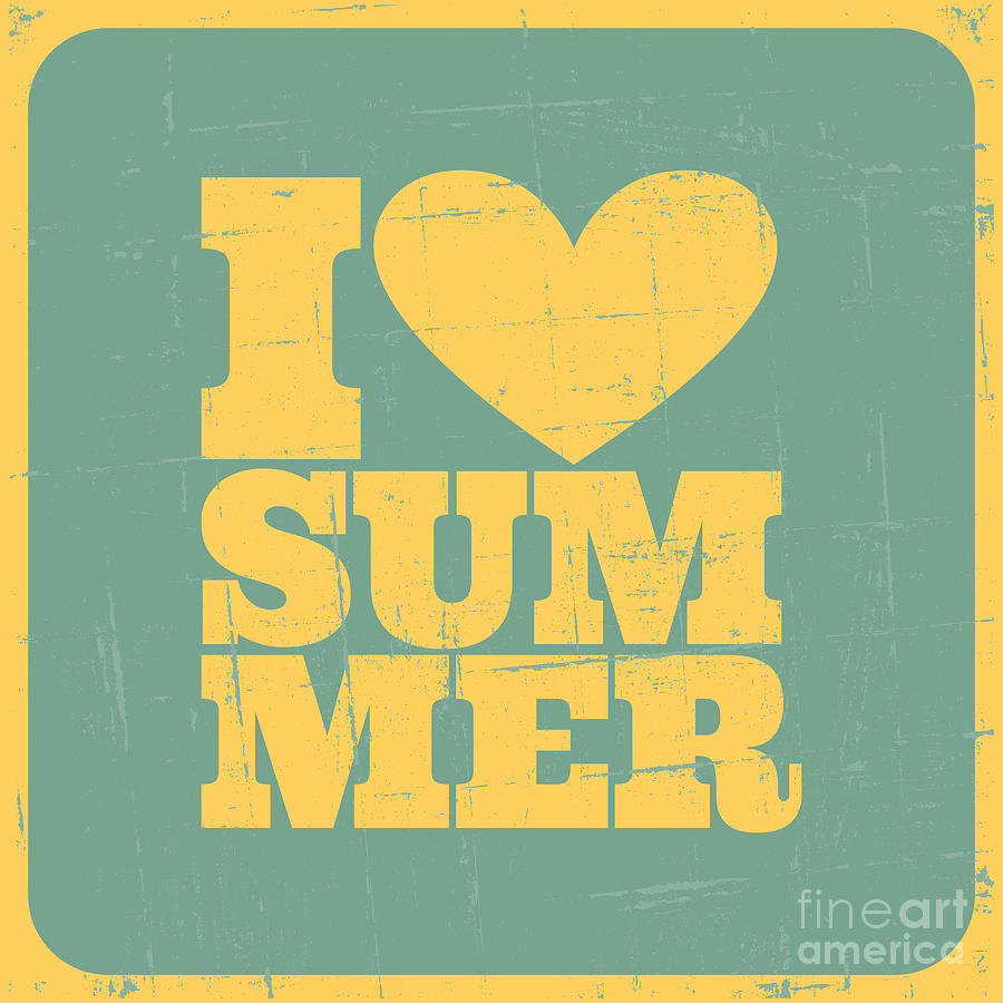 Summer Digital Art - I Love Summer by Iveta Angelova