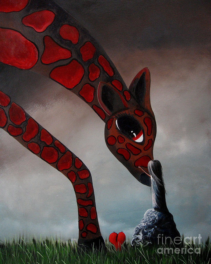 Animal Painting - I Love The Way by Shawna Erback by Moonlight Art Parlour