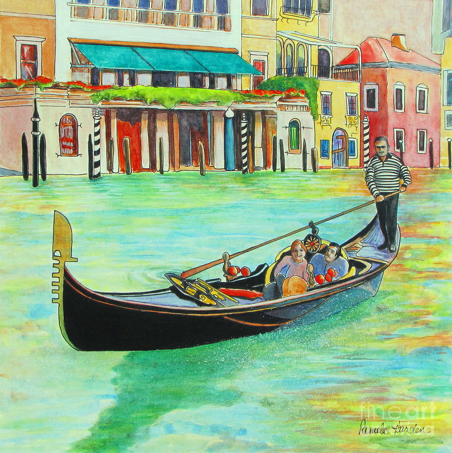 I Love Venice Painting by Pamela Iris Harden