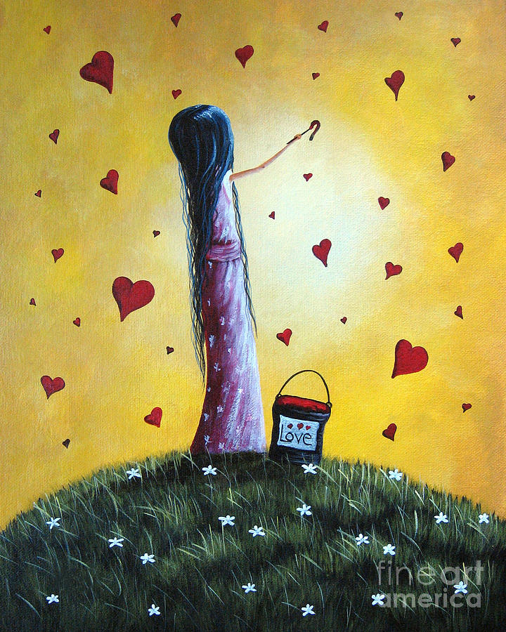 I Love You by Shawna Erback Painting by Moonlight Art Parlour