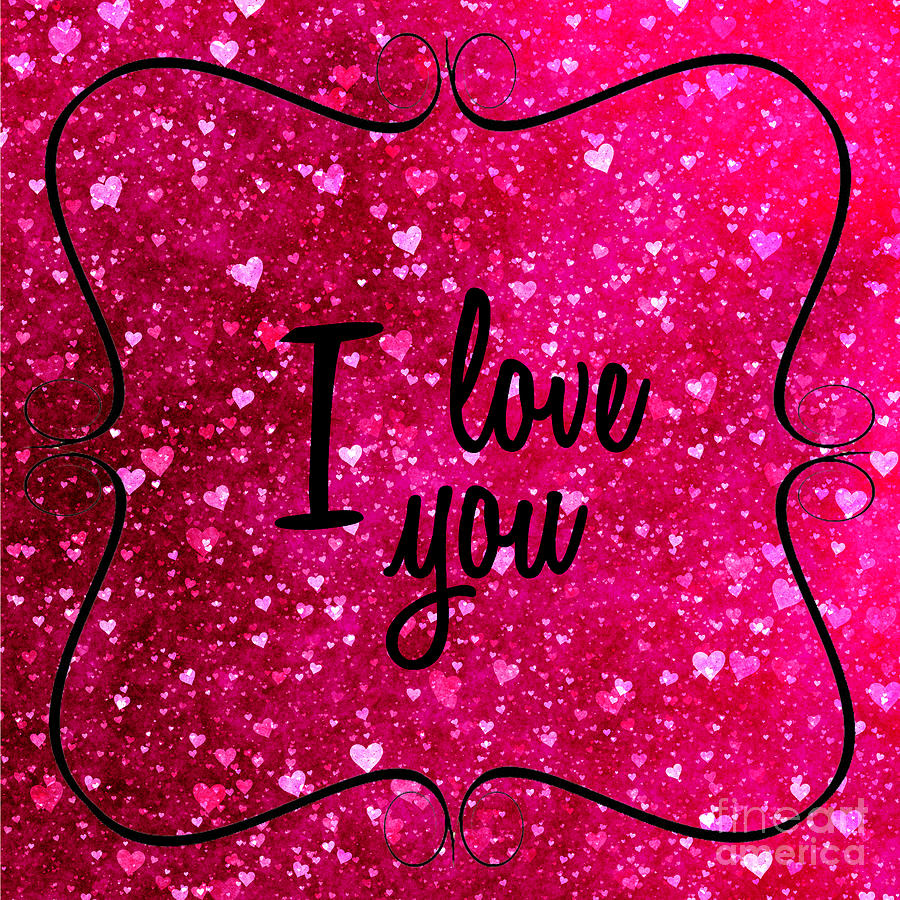 I Love You In Pink Photograph by Nina Ficur Feenan