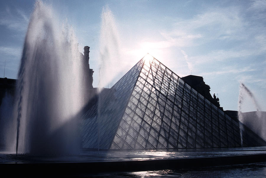 I M Pei Pyramid The Louvre Photograph by Tom Wurl