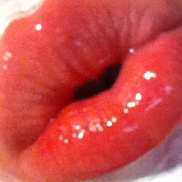 Whatsup Photograph - I Made A Heart With My Lips Yay by Megan Horan