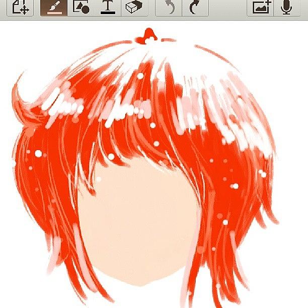 Wip Photograph - I Miss My Red Hair, #wip Using Galaxy by Bati M