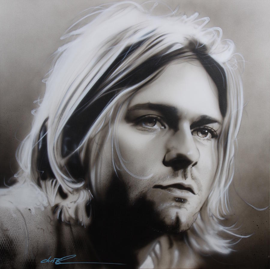 Kurt Cobain Painting - I Need an Easy Friend by Christian Chapman Art