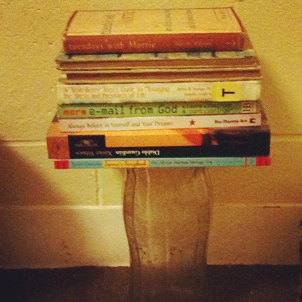 Book Photograph - I Put My Books On A Vase By My Bed #diy by Dania Swails