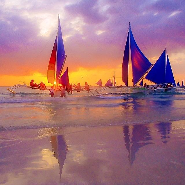 I Sail Towards The Sun Until Night Time Photograph by Rod Ruales