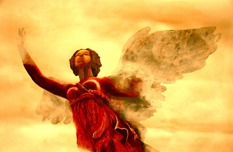 I See my Angel coming forth Painting by Giorgio Tuscani