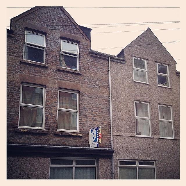 Flat Photograph - I Used To Live Here #bangor #student by Richard Tanswell