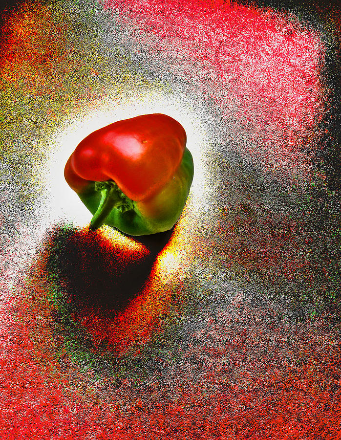 Texture Photograph - I Vote For a Really Hot Sweet Pepper by Steve Taylor