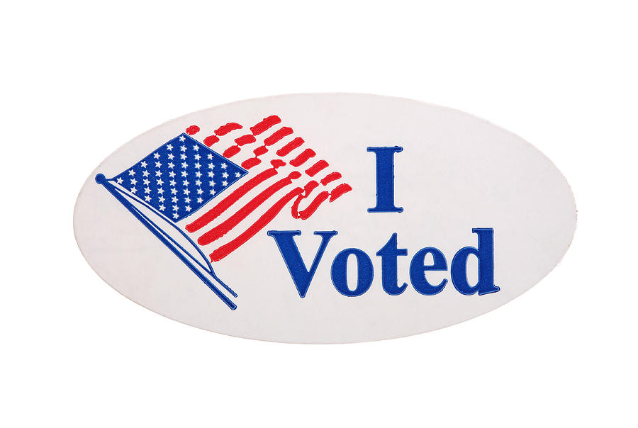 I Voted Sticker Photograph by spxChrome