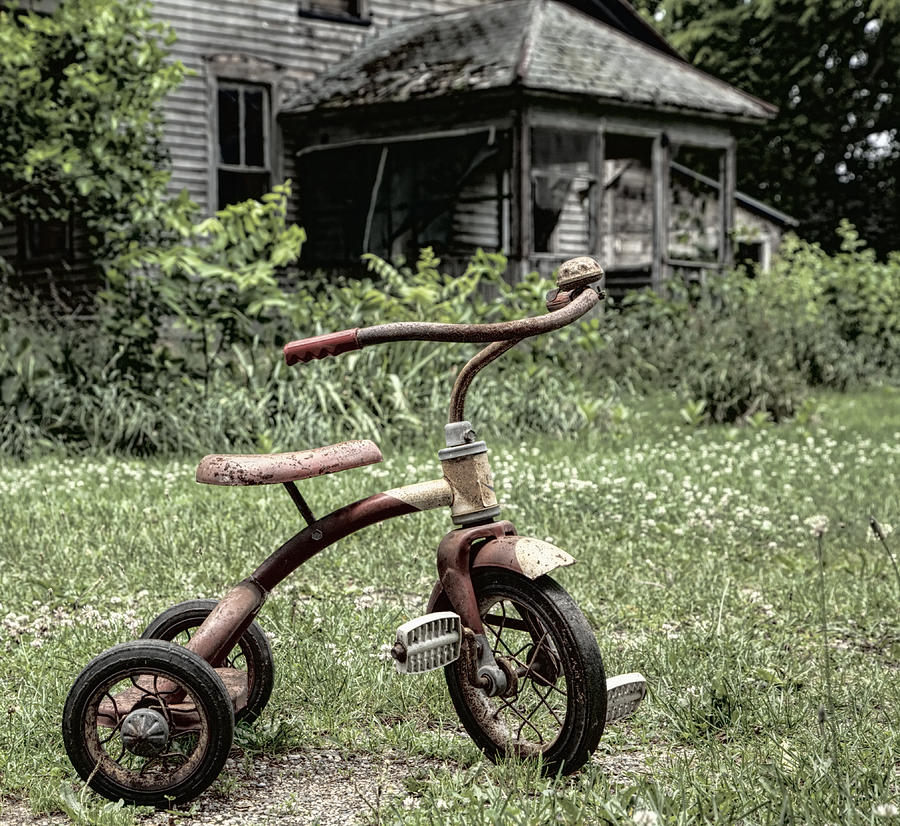 Tricycle Photograph - I Want To Ride My Trike by John Crothers