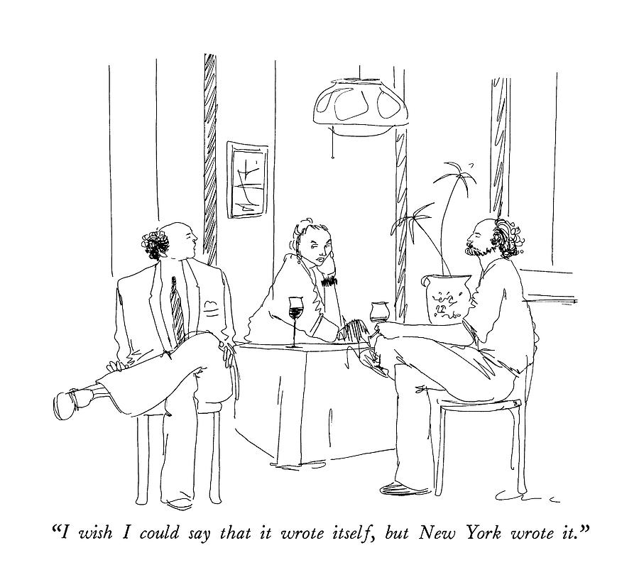 I Wish I Could Say That It Wrote Itself Drawing by Richard Cline I Wish I Could Say That It Wrote Itself Drawing by Richard Cline