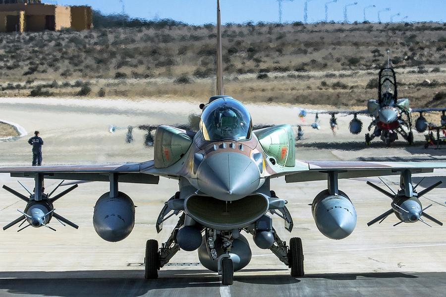 Airplane Photograph - Iaf F-16i Fighter Jet by Photostock-israel