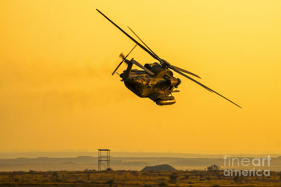 Helicopter Photograph - IAF Sikorsky CH-53 helicopter by Nir Ben-Yosef