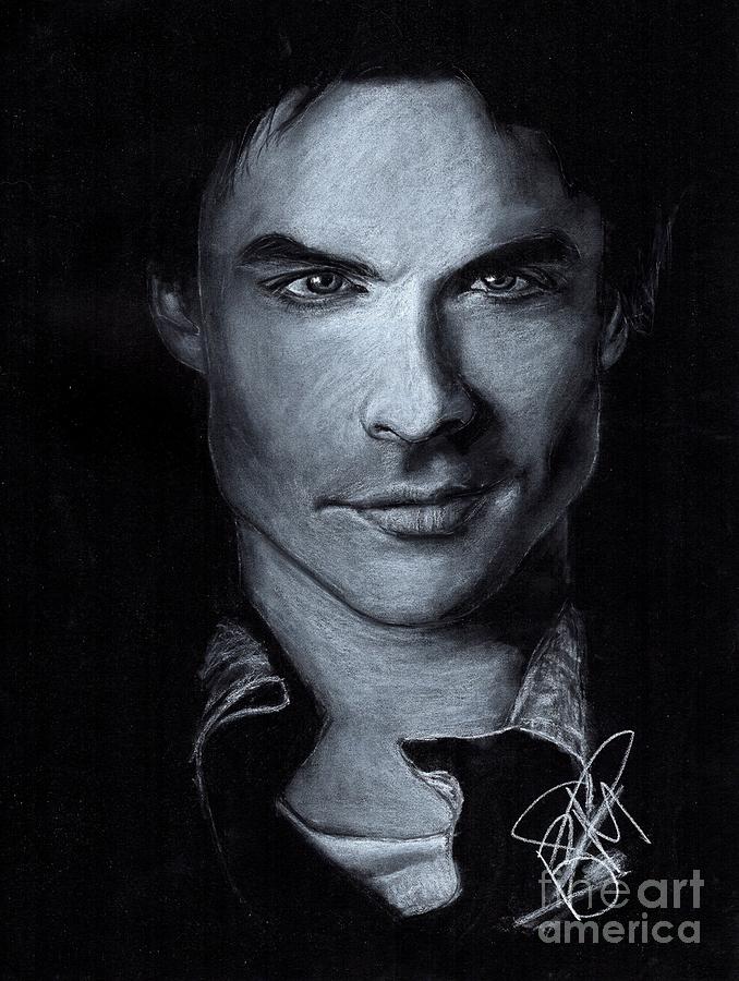 Ian Somerhalder Drawing By Rosalinda Markle 4617