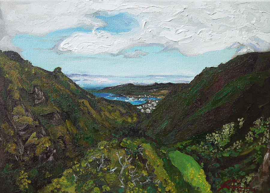 Iao Painting - Iao Valley by Joseph Demaree Iao Painting - Iao Valley by Joseph Demaree