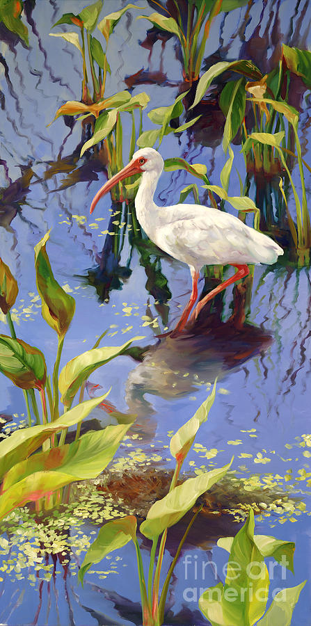 Ibis Painting - Ibis Deux by Laurie Snow Hein