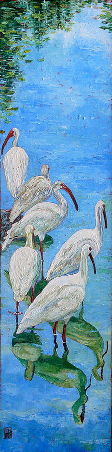 Ibis Reflecting by Linda J Bean Ibis Reflecting by Linda J Bean