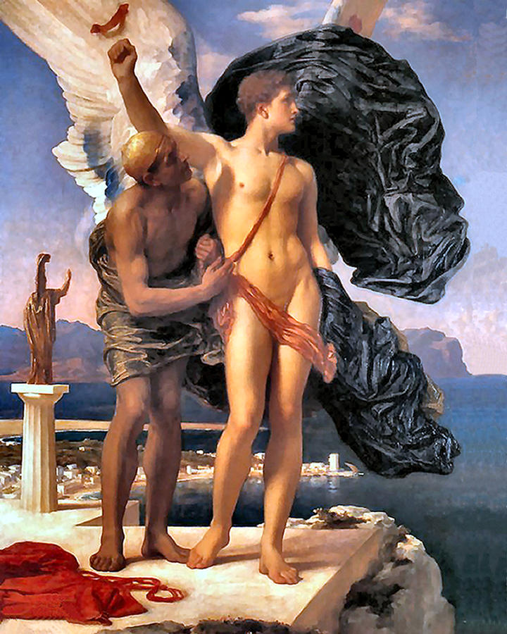 Icarus Painting - Icarus  by Frederick Lord Leighton