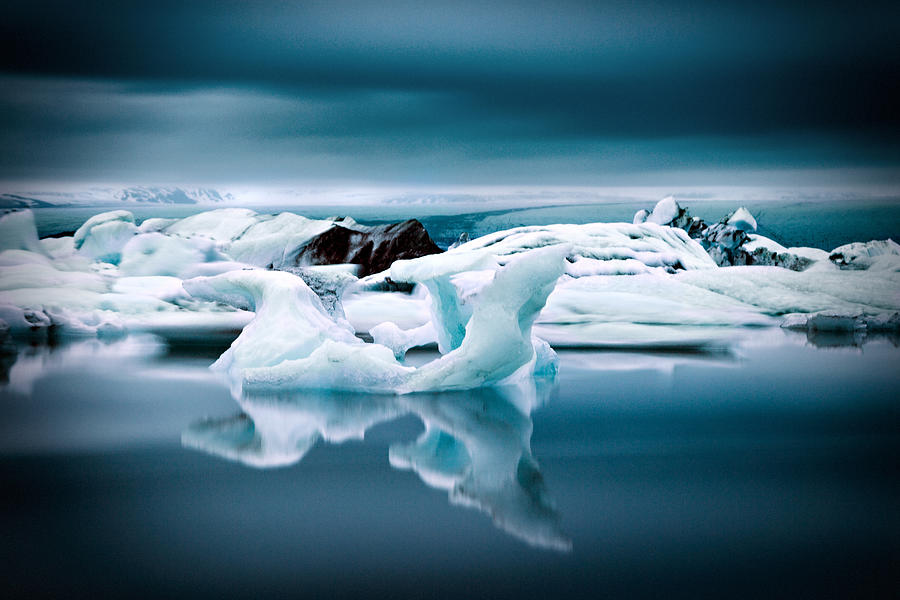 The Glacier Lagoon In Iceland Photograph