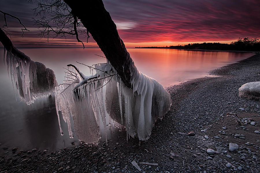 Ice And Fire Photograph by Timothy Corbin